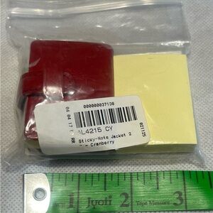 Levenger Mini Cranberry Red Sticky-Notebook